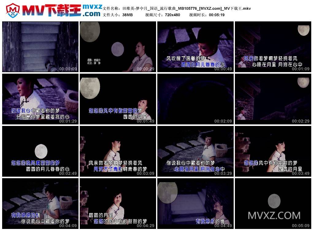 田维英-梦中月_国语_流行歌曲_MB105776